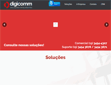 Tablet Screenshot of digicomm.com.br